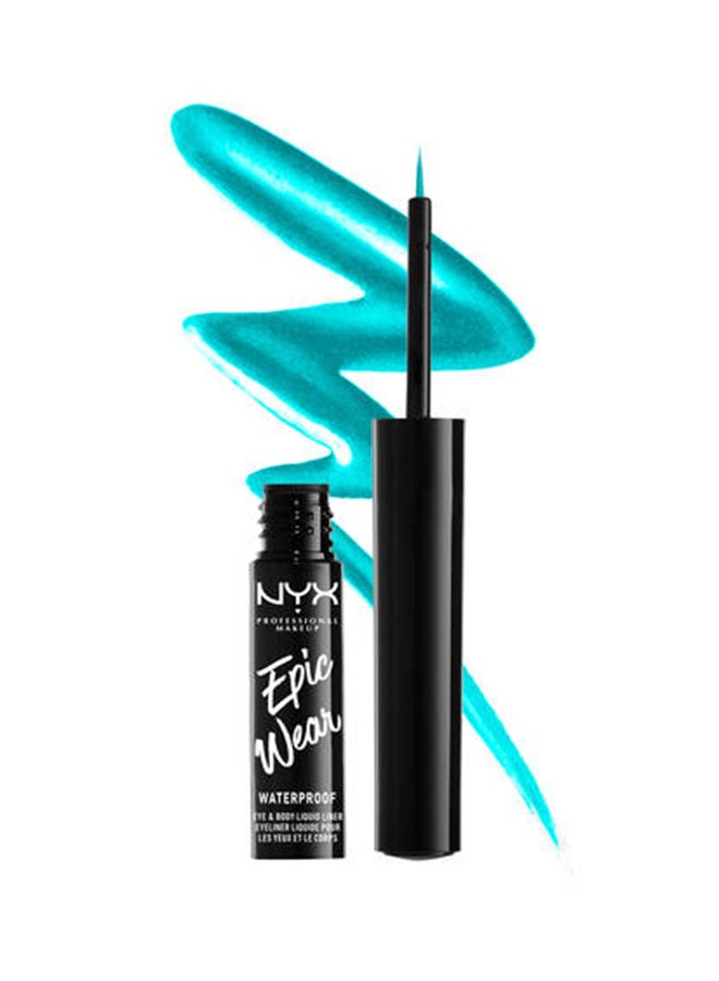 NYX PROFESSIONAL MAKEUP Epic Wear Metallic Liquid Liner Teal Metal 06  - Image 3