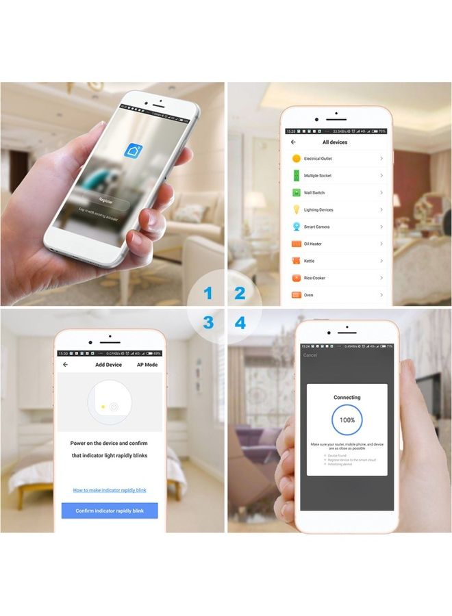 Universal WiFi Smart Plug Socket with Google Home White  - Image 5