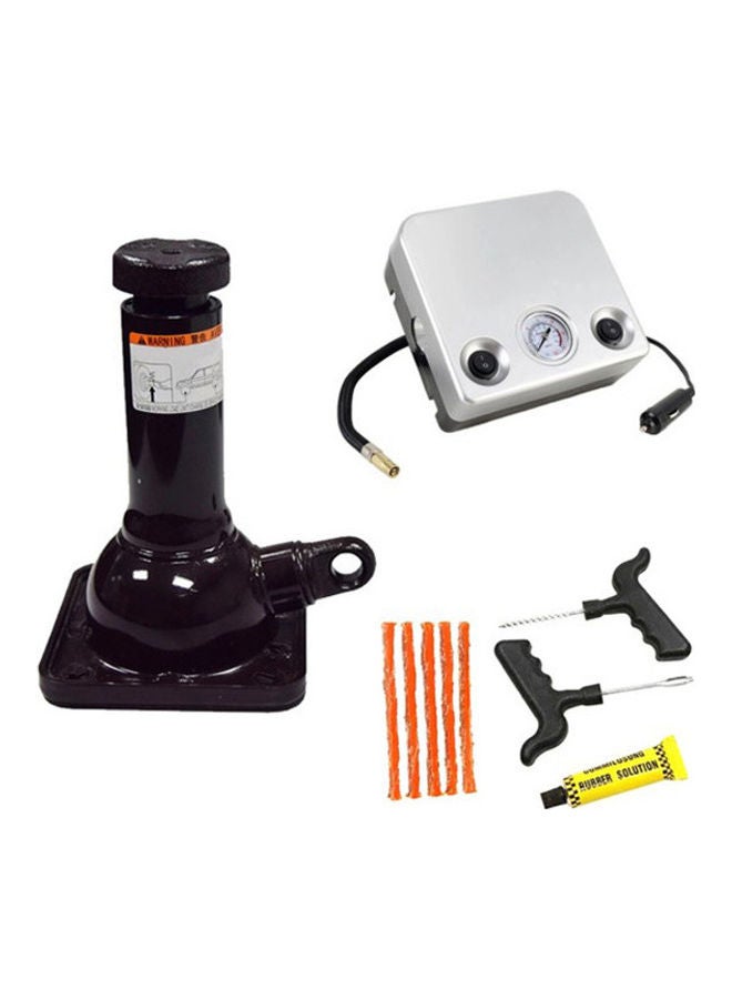 Generic Car Hydraulic Jack And Air Compressor Set 