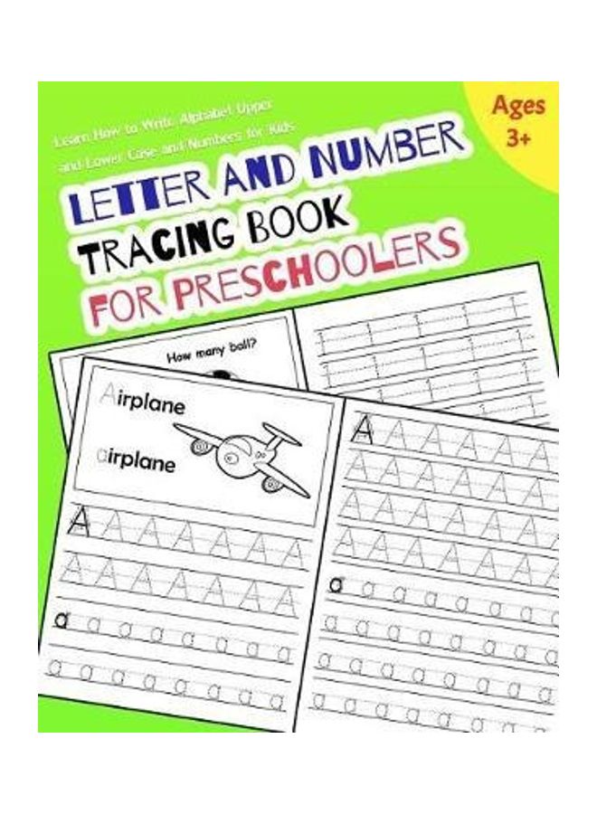 Letter And Number Tracing Book For Preschoolers Paperback English by Noosita, Nina - 38543 