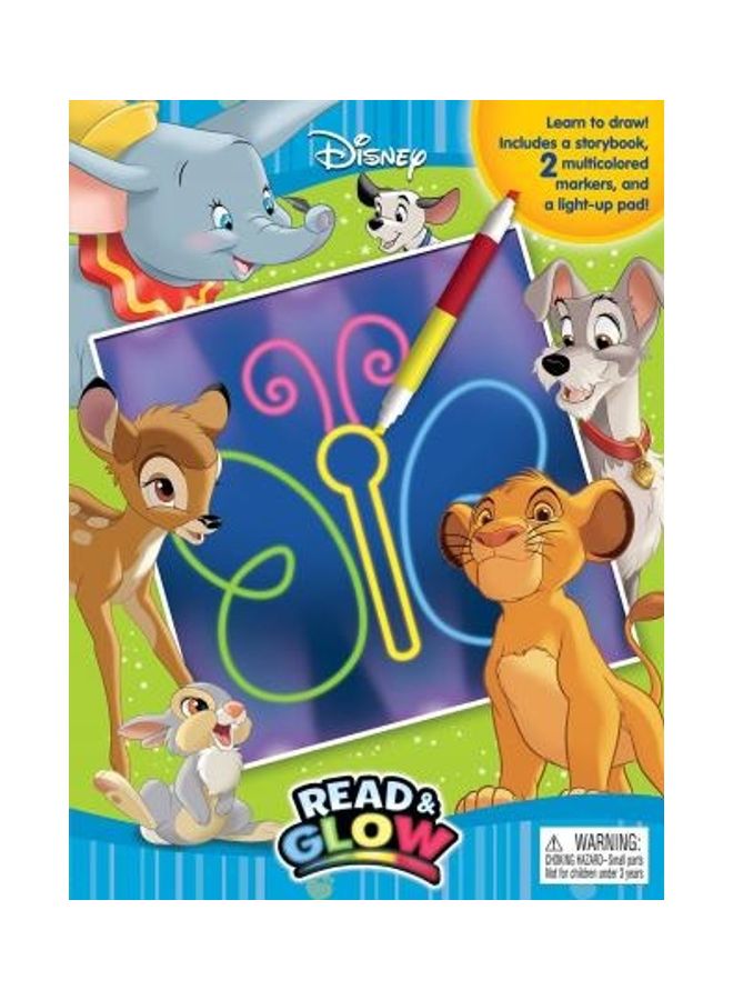 Disney Animals Read & Glow Paperback English by Phidal Publishing Inc. - 42979 