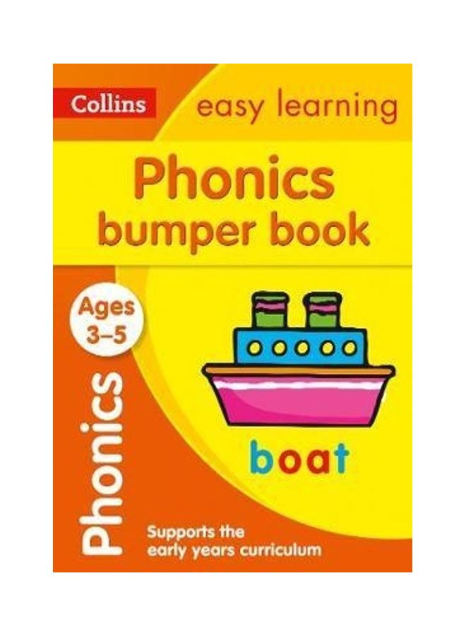 Phonics Bumper Book Ages 3-5: Prepare For Preschool With Easy Home Learning Paperback English by Collins Easy Learning - 43181