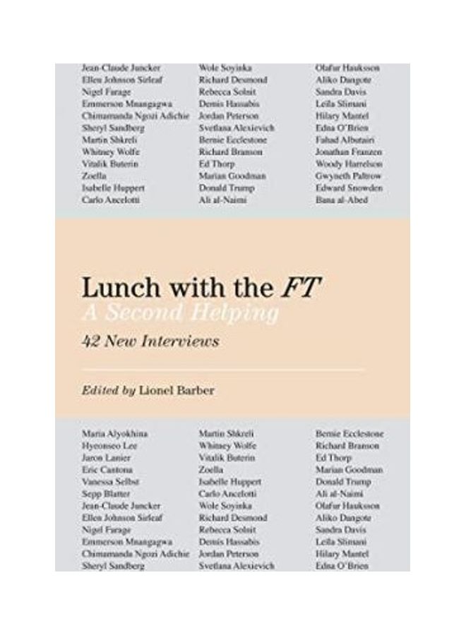Lunch With The FT A Second Helping Paperback English by Lionel Barber 