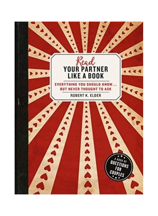 Read Your Partner Like A Book Paperback English by Robert K. Elder 