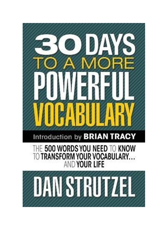 30 Days To A More Powerful Vocabulary Paperback English by Dan Strutzel 