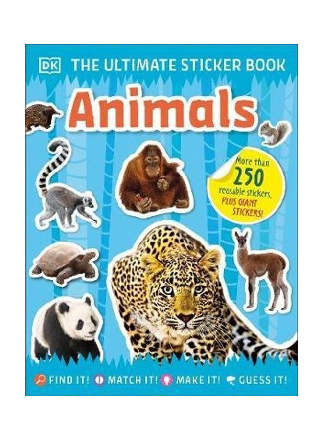 Ultimate Sticker Book Animals Paperback English by DK - 44203 