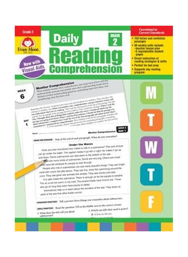 Daily Reading Comprehension, Grade 2 Paperback English by Evan-Moor Educational Publishers - 38543