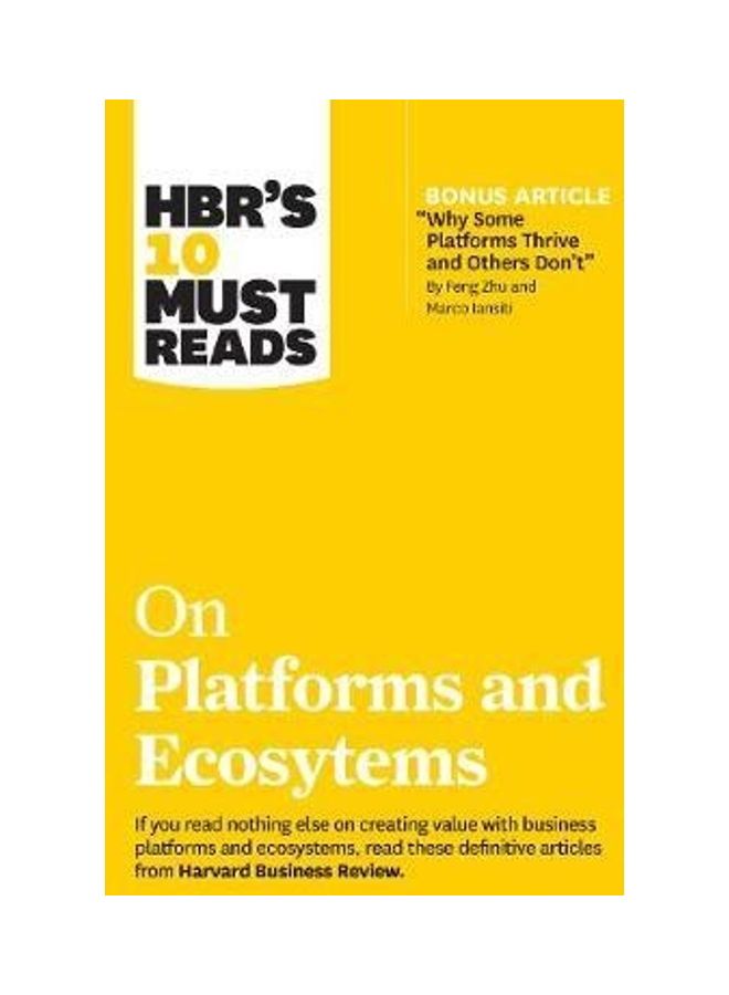 HBR's 10 Must Reads On Platforms And Ecosystems Paperback English by Harvard Business Review - 2020 