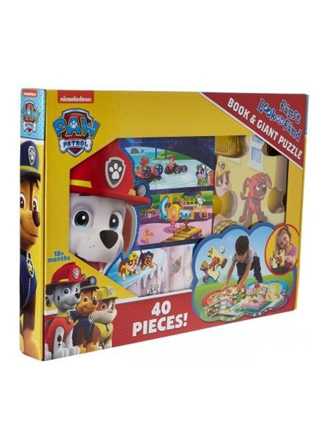 First Look And Find Book And Shaped Puzzle Paw Patrol paperback english