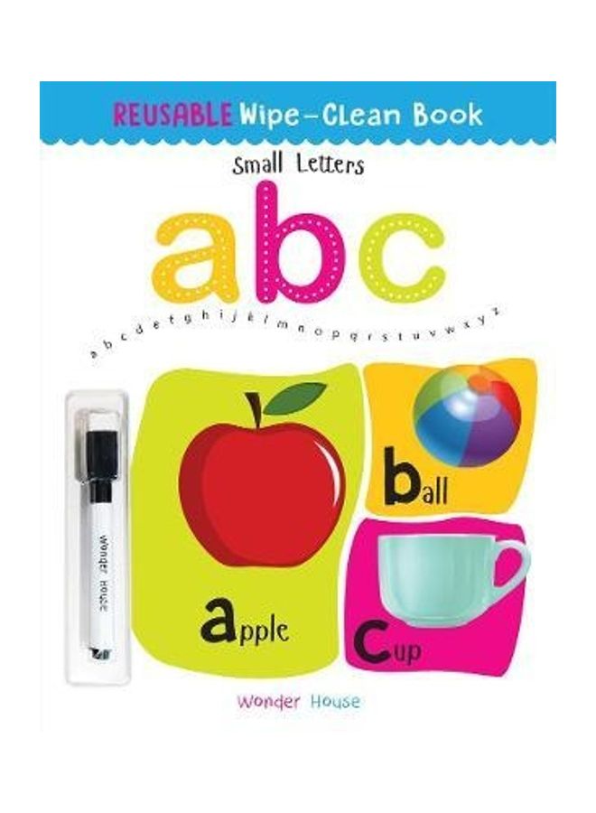 Reusable Wipe And Clean Book Small Letters Write And Practice Small Letters Paperback English by Wonder House Books - 2019 