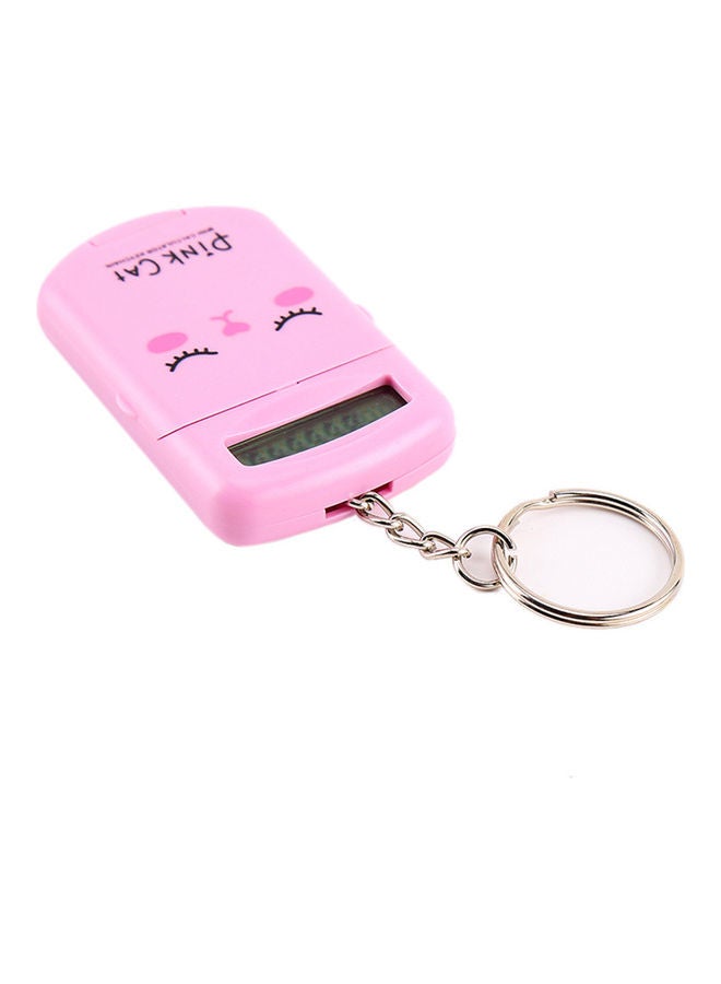 Generic 8-Digit Mini Calculator With Keychain Pink  - Image 4