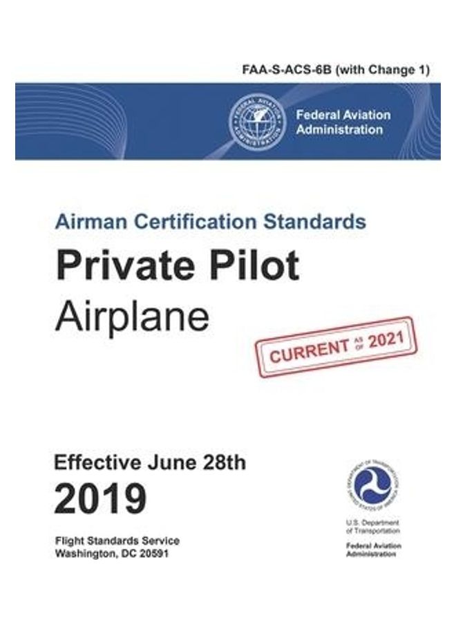 FAA Airman Certification Standards (ACS) - Private Pilot Airplane Paperback English by Faa - 38544 