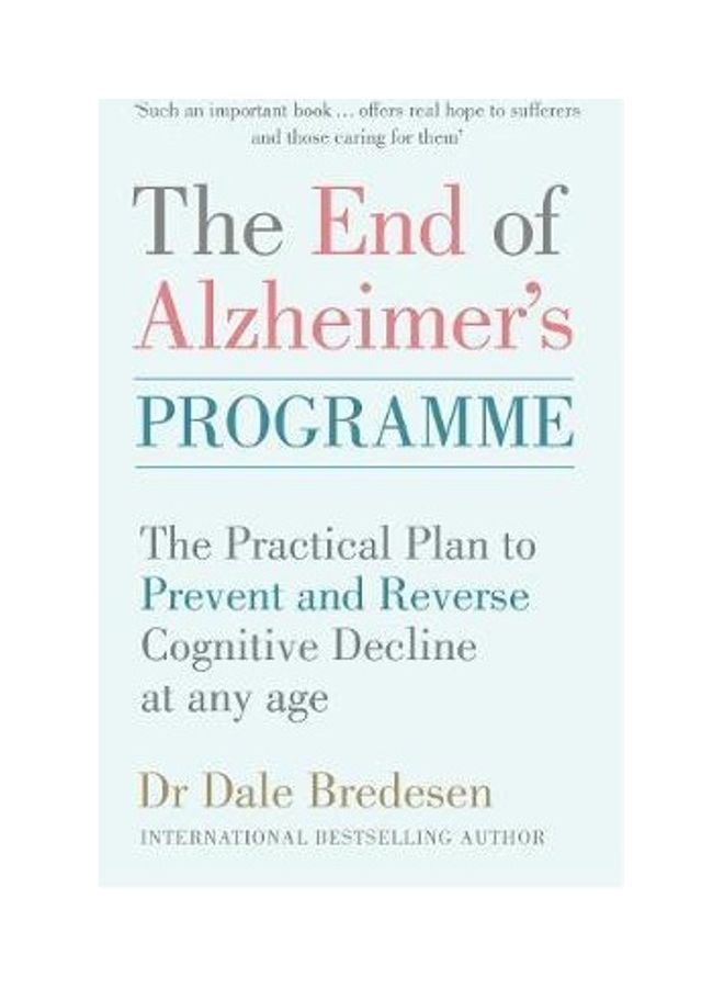 The End Of Alzheimer's Programme Paperback English by Dr Dale Bredesen - 2020 