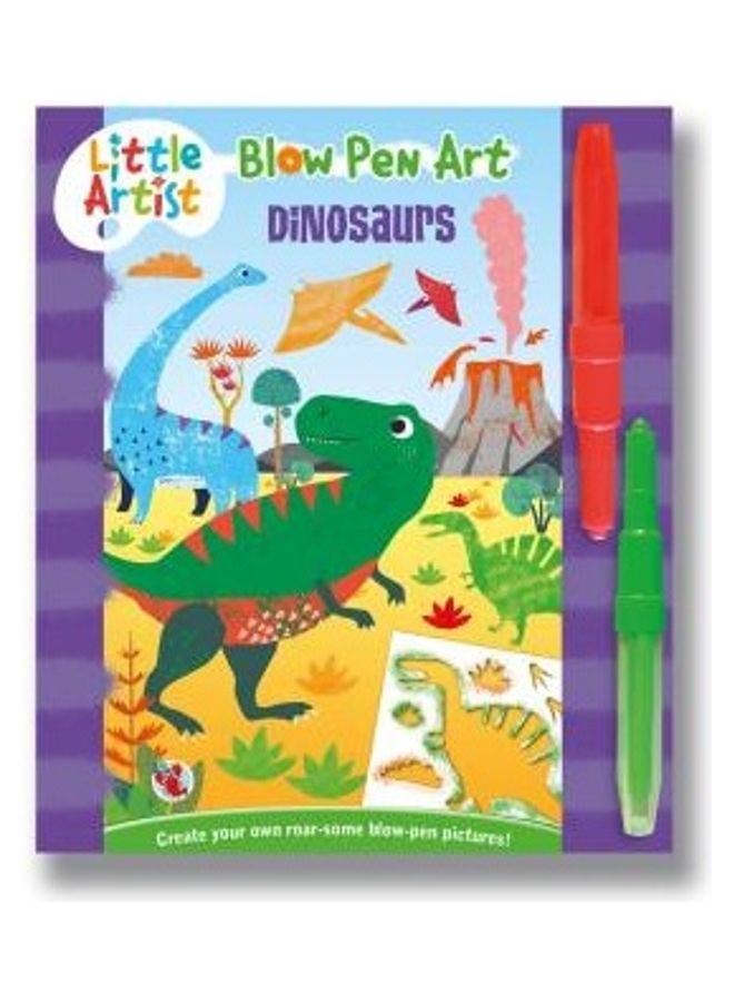 Little Artist: Blow Pen Art Dinosaurs Paperback English by Centum Books - 2020
