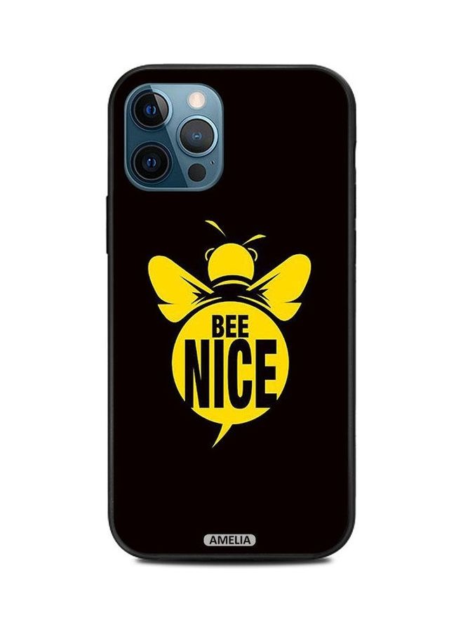 Amelia Protective Case Cover For Apple iPhone 12 Pro Max Black/Yellow - Image 1