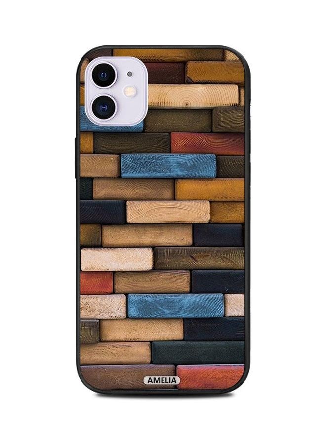 Amelia Wooden Wall Protective Case Cover For Apple iPhone 11 Multicolour - Image 1