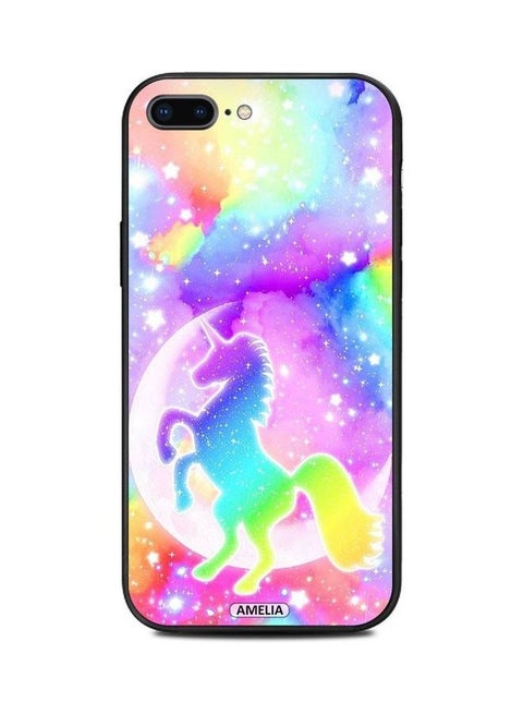 Protective Case Cover For iPhone 7 Plus Rainbow Unicorn Multicolour