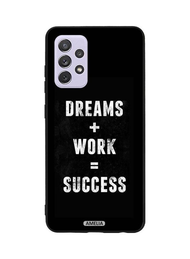 Protective Case Cover For Samsung Galaxy A52 5G Black/White