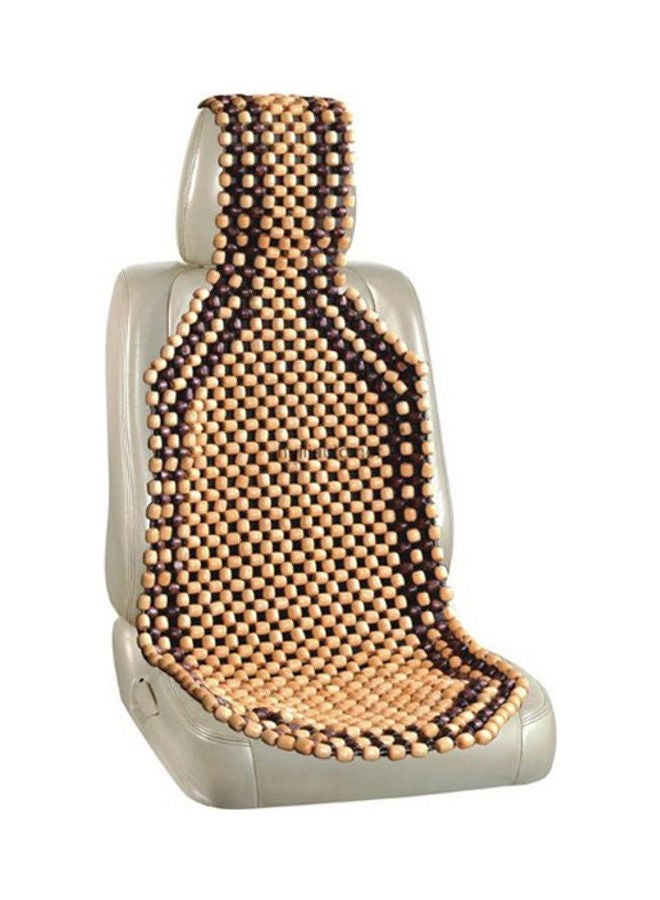 Generic Wooden Bead Detail Car Seat Cushion  - Image 1