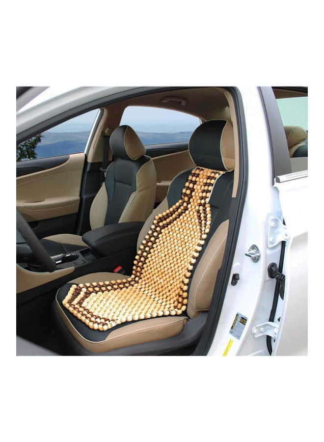 Generic Wooden Bead Detail Car Seat Cushion  - Image 2
