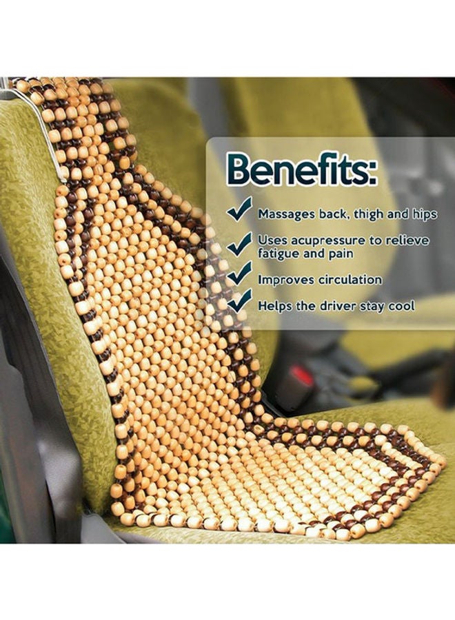 Generic Wooden Bead Detail Car Seat Cushion  - Image 3