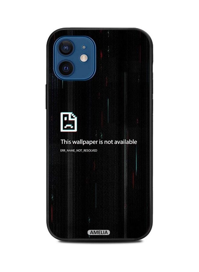This Wallpaper Is Not Available Protective Case Cover For Apple iPhone 12 Mini Black/White