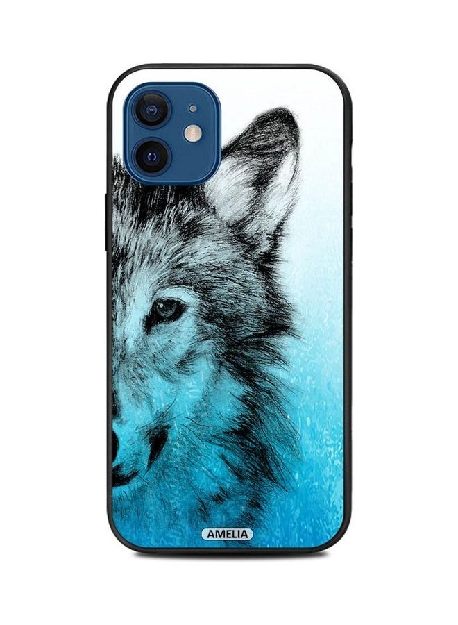 Colored Wolf Protective Case Cover For Apple iPhone 12 Mini Multicolour