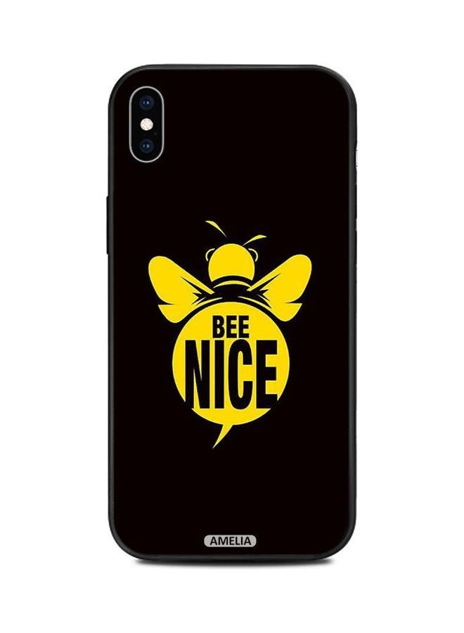Protective Case Cover For Apple iPhone XS Max Black/Yellow