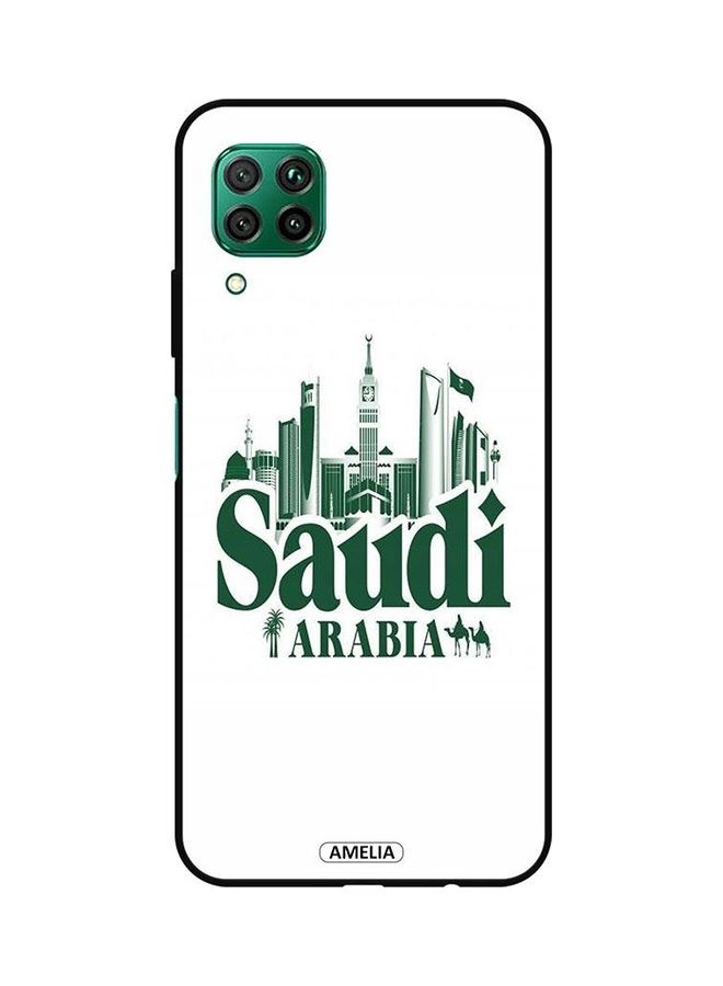 Amelia Protective Case Cover For Huawei Nova 7i White/Green - Image 1