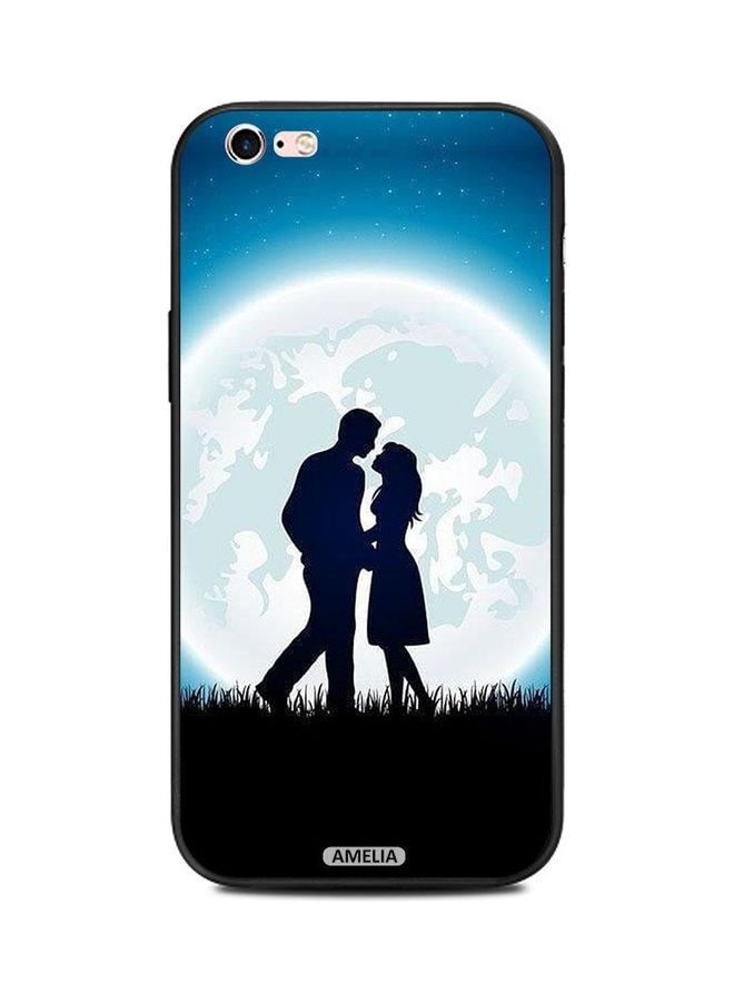 غطاء حماية واق بتصميم قمر وكلمة "Love" لهاتف أبل آيفون 6 بلس/6S بلس منتج متعدد الألوان