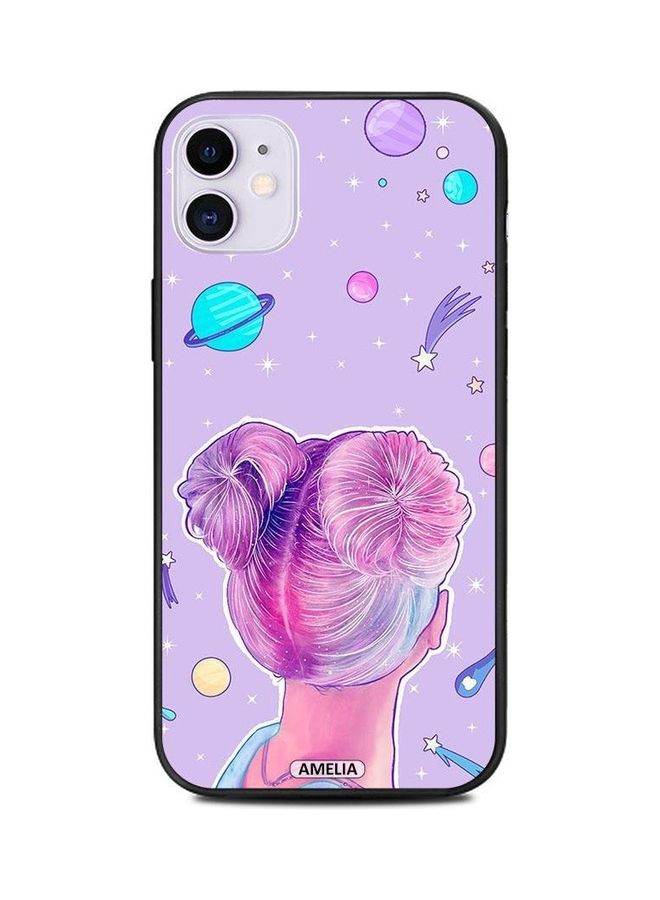 Amelia Girl Thoughts In Space Art Protective Case Cover For Apple iPhone 11 Multicolour - Image 1
