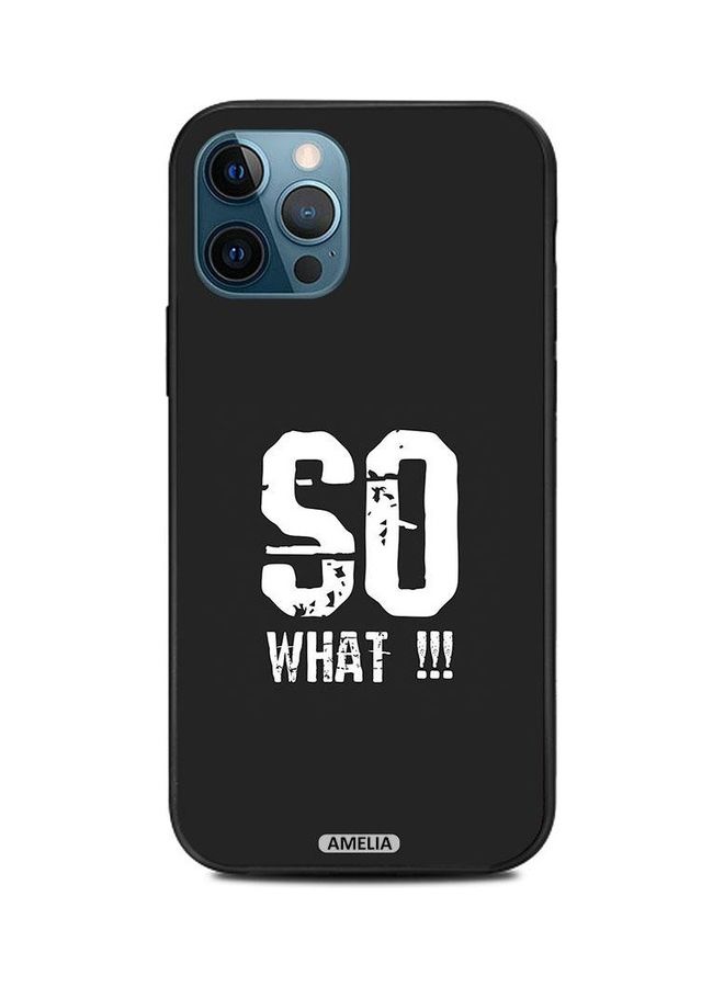 Amelia So What Protective Case Cover For Apple iPhone 12 Pro Max Black/White - Image 1