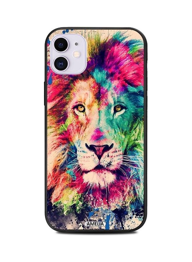 Amelia Colourful Lion Painting Protective Case Cover For Apple iPhone 11 Multicolour - Image 1