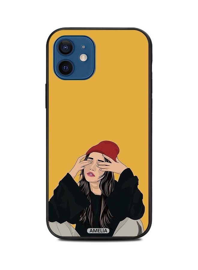 Sad Girl Art Protective Case Cover For Apple iPhone 12 Mini Multicolour