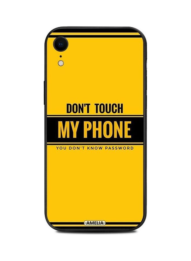 Amelia Protective Case Cover For Apple iPhone XR Black/Yellow - Image 1