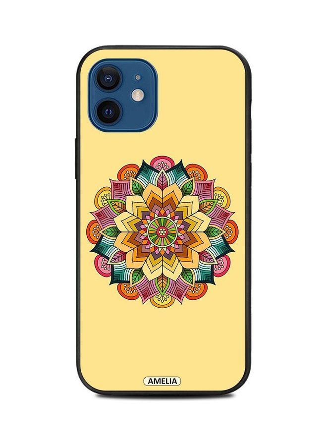 Round Mandala Pattern Protective Case Cover For Apple iPhone 12 Mini Multicolour