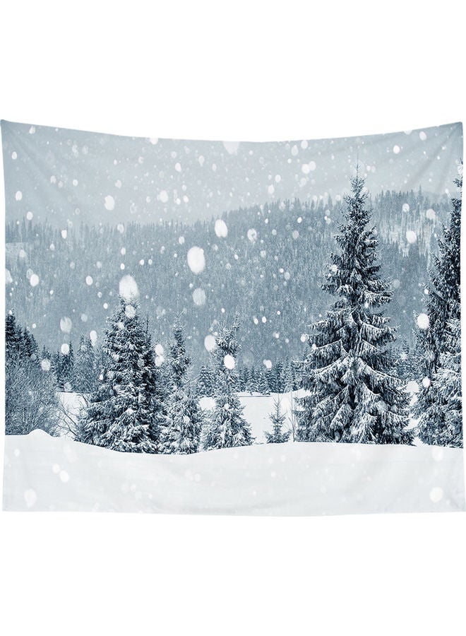Winter Background Tapestry Blue/White