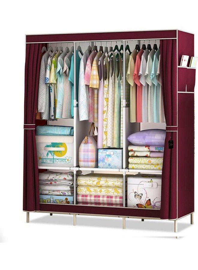 Sharpdo Simple Assembly Wardrobe Red - Image 1