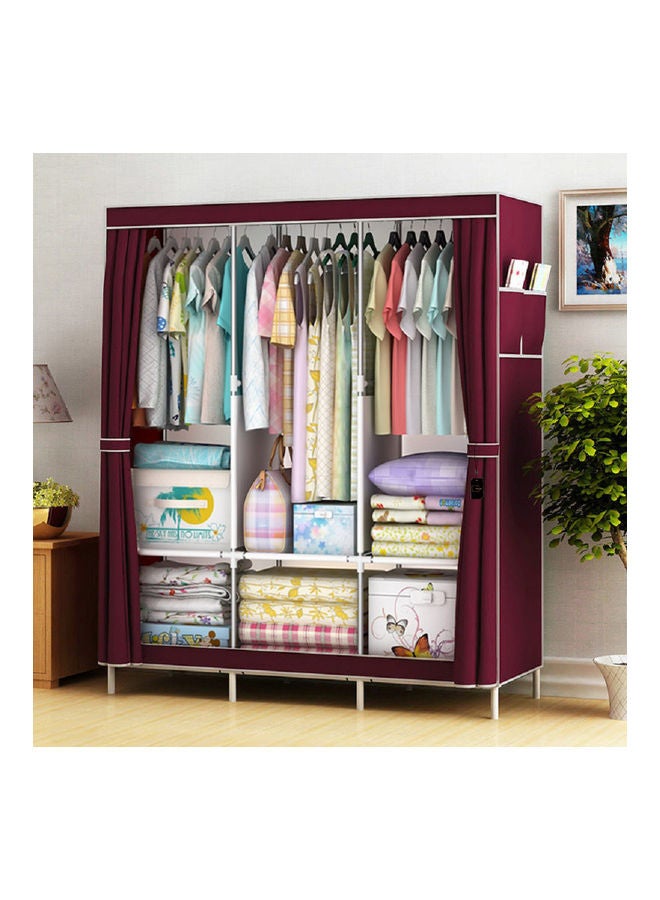 Sharpdo Simple Assembly Wardrobe Red - Image 2