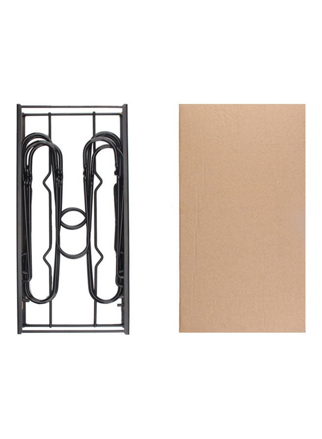 Sharpdo Multi-layer Folding Sitting Pot Lid Storage Rack Black - Image 4