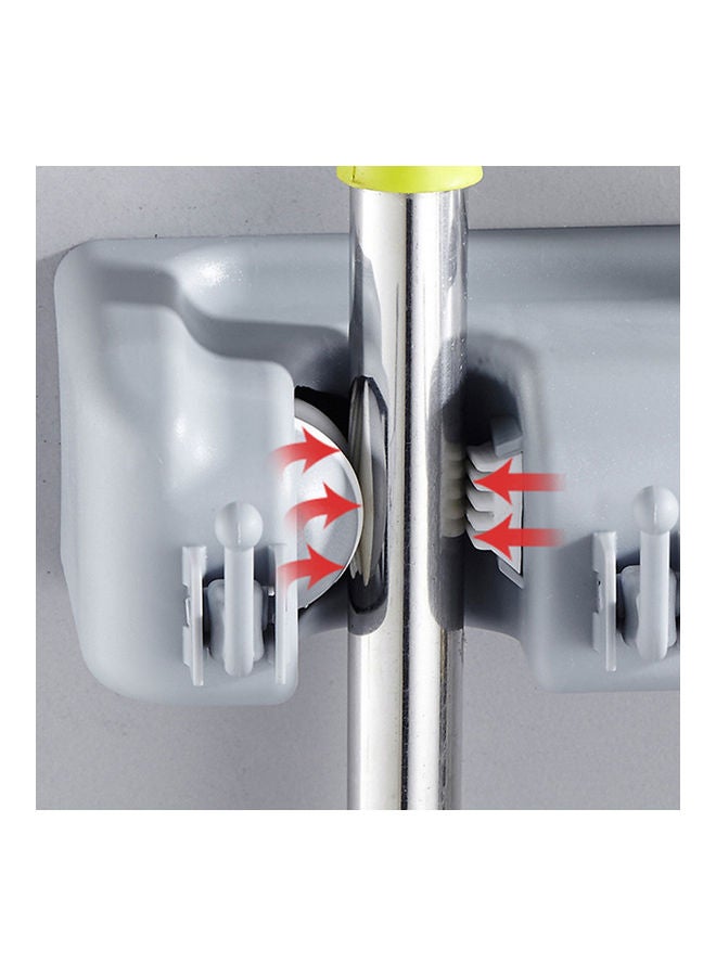 Sharpdo Wall Mounted Mop And Broom Holder Grey - Image 3