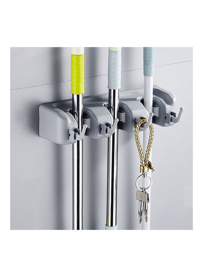 Sharpdo Wall Mounted Mop And Broom Holder Grey - Image 2