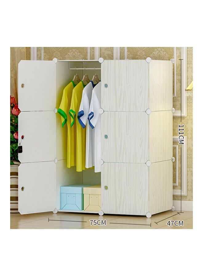 Sharpdo Simple Assembly Wardrobe White - Image 2