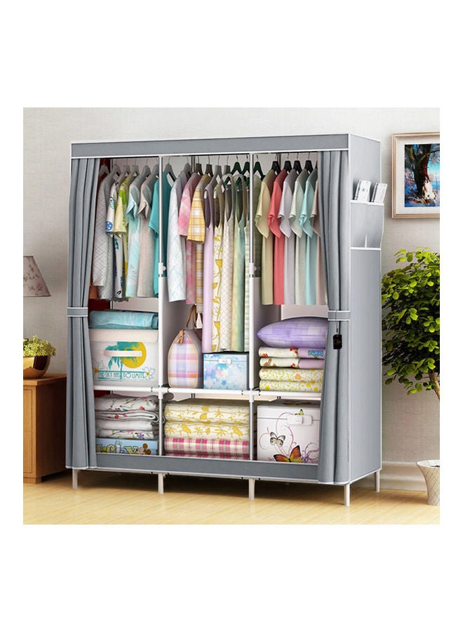 شاربدو خزانة ملابس سهلة التركيب رمادي - Image 2