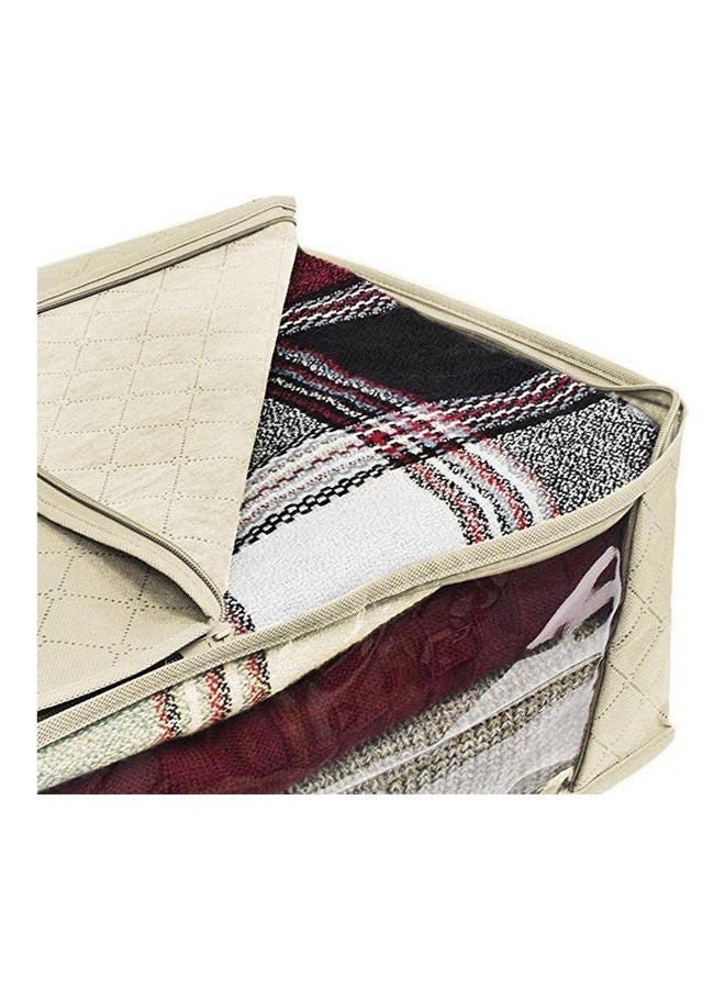 Sharpdo 3-Piece Foldable Storage Bag Organizer Beige  - Image 5