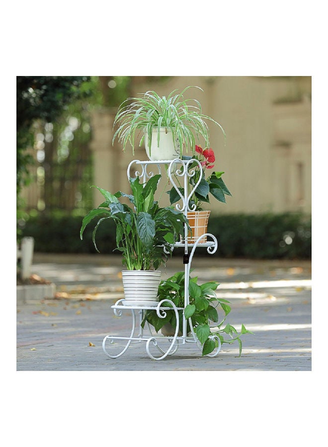 Sharpdo Iron Multi-layer Decoration Stand white 81x50cm  - Image 1
