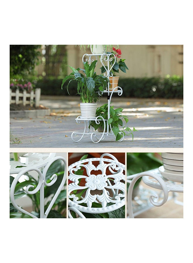 Sharpdo Iron Multi-layer Decoration Stand white 81x50cm  - Image 4