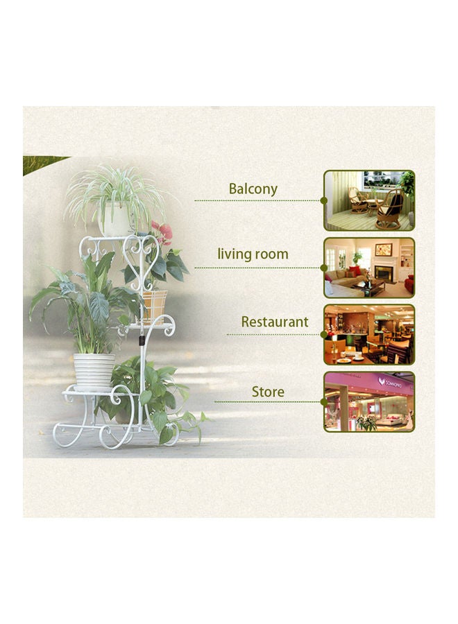 Sharpdo Iron Multi-layer Decoration Stand white 81x50cm  - Image 5