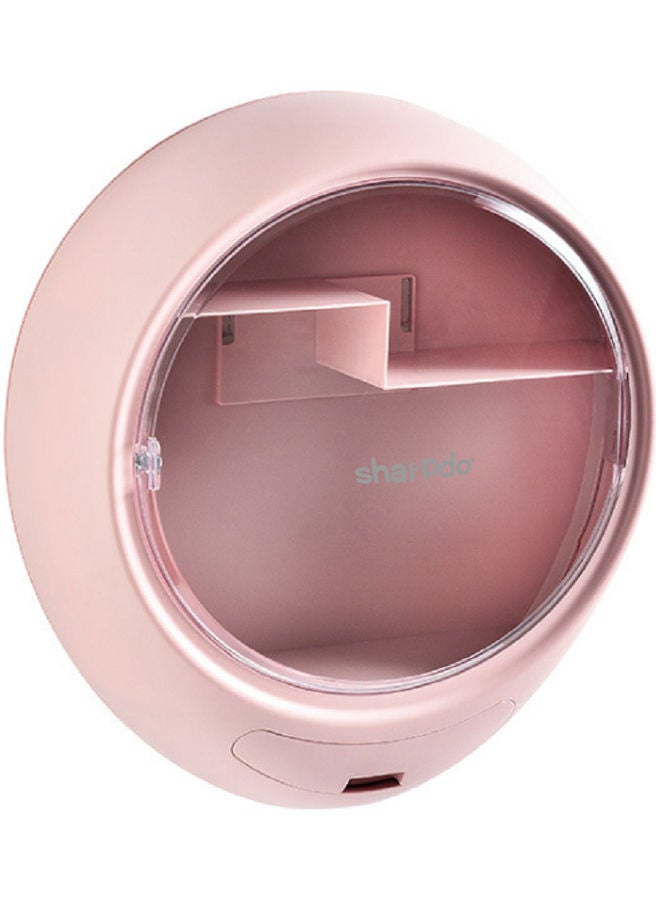 Sharpdo Multifunctional Wall-mounted Cosmetic Storage Box Pink - Image 1