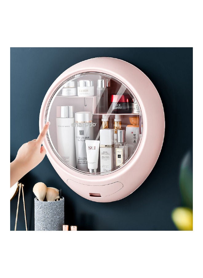 Sharpdo Multifunctional Wall-mounted Cosmetic Storage Box Pink - Image 2